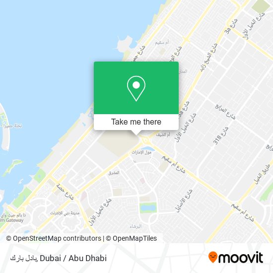 بادل بارك map