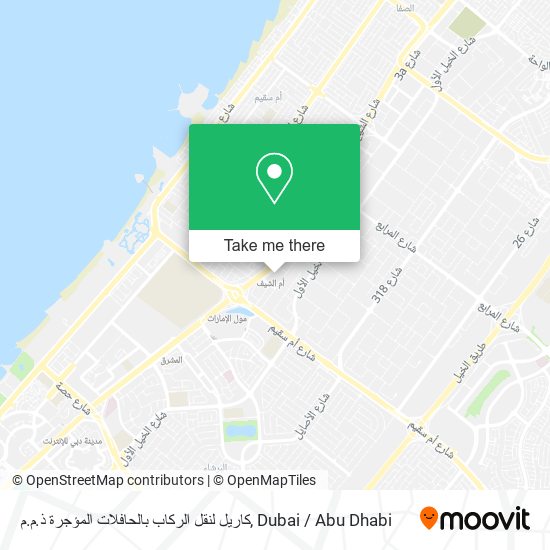كاريل لنقل الركاب بالحافلات المؤجرة ذ.م.م map
