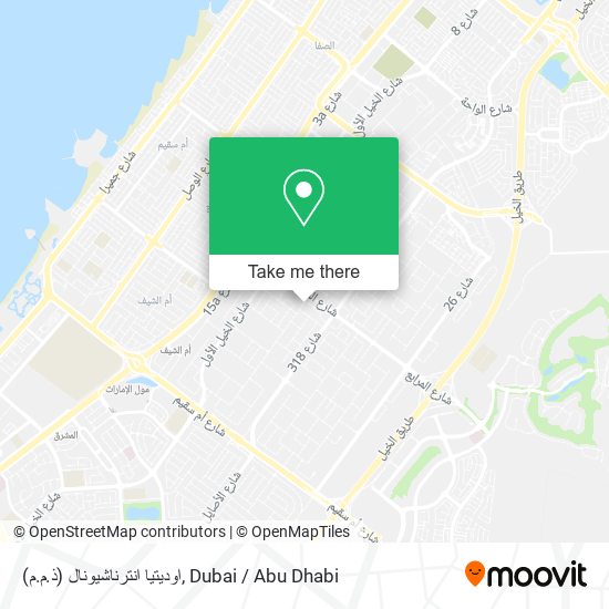 اوديتيا انترناشيونال (ذ.م.م) map