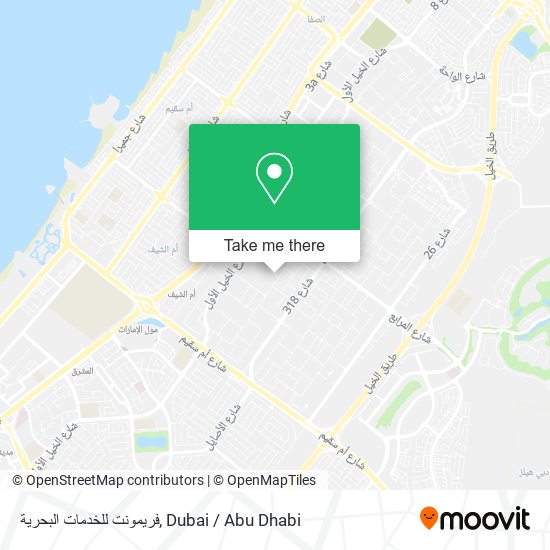 فريمونت للخدمات البحرية map