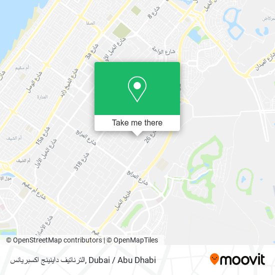 الترناتيف داينينج اكسبريانس map