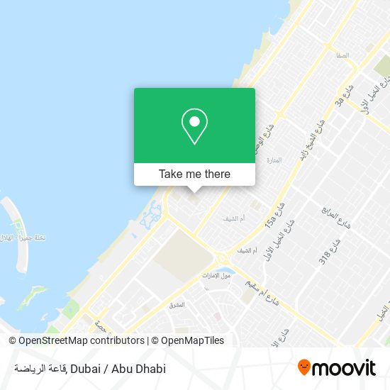 قاعة الرياضة map