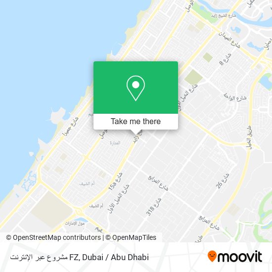 مشروع عبر الإنترنت FZ map