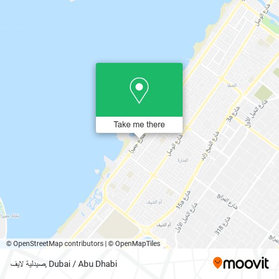 صيدلية لايف map