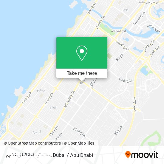 سناء للوساطة العقارية ذ.م.م. map