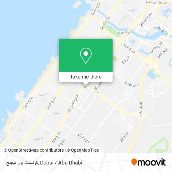 كونسبت فور ليفينج map
