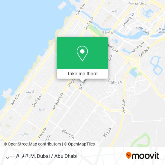 المقر الرئيسي .M map