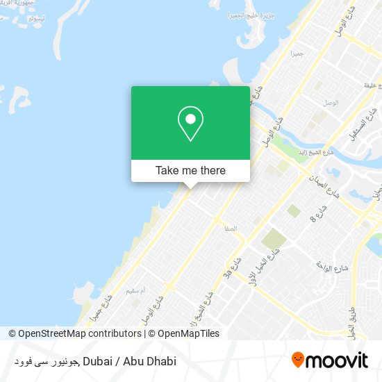 جونيور سى فوود map