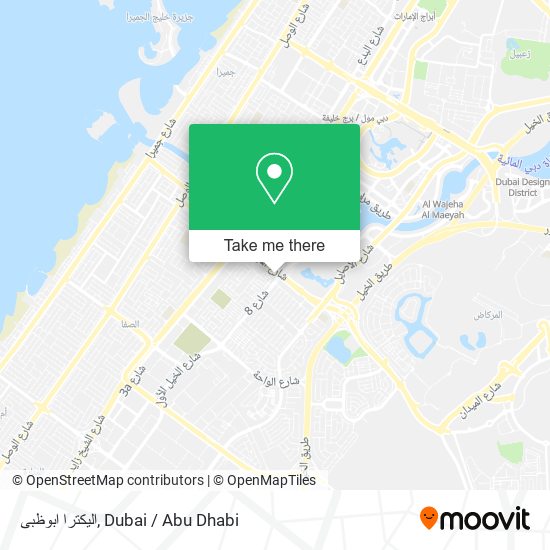 اليكترا ابوظبى map