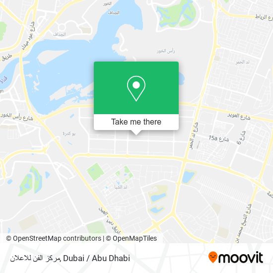 مركز الفن للاعلان map