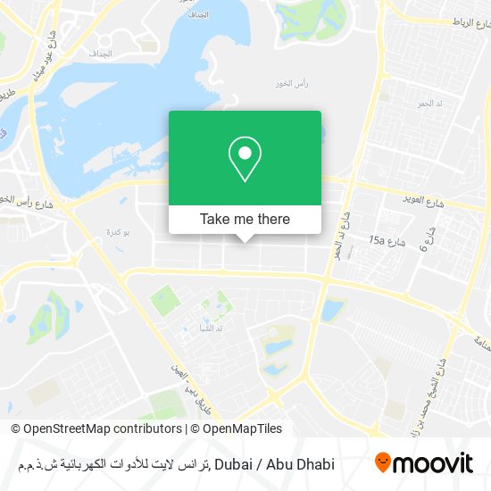 ترانس لايت للأدوات الكهربائية ش.ذ.م.م map