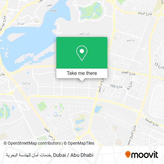 خدمات أمان للهندسة البحرية map