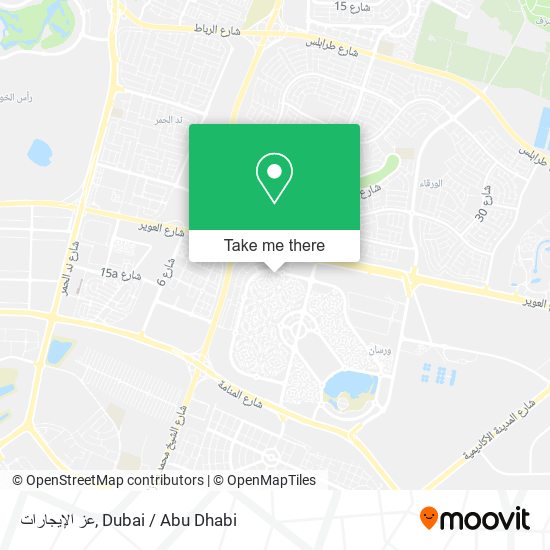 عز الإيجارات map