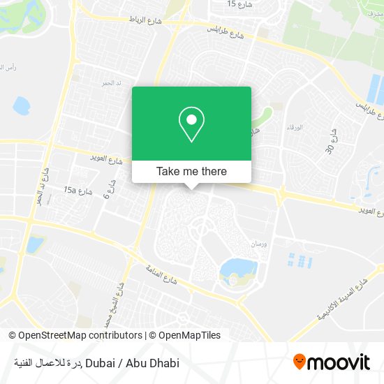 درة للاعمال الفنية map