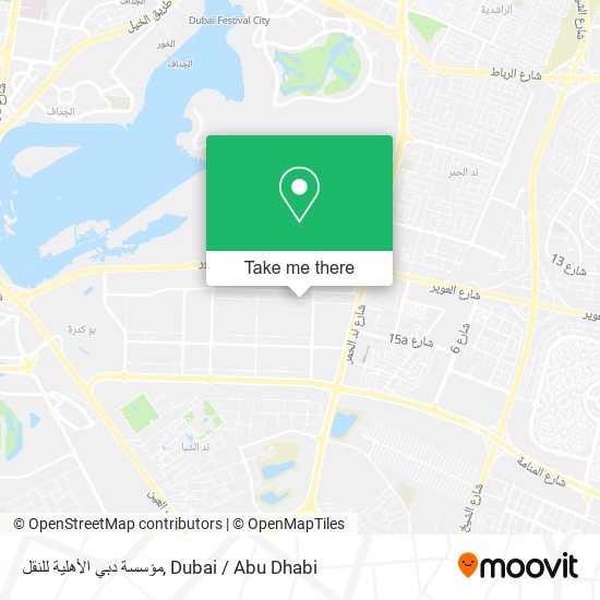 مؤسسة دبي الأهلية للنقل map