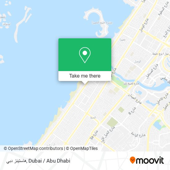 هاستينز دبي map