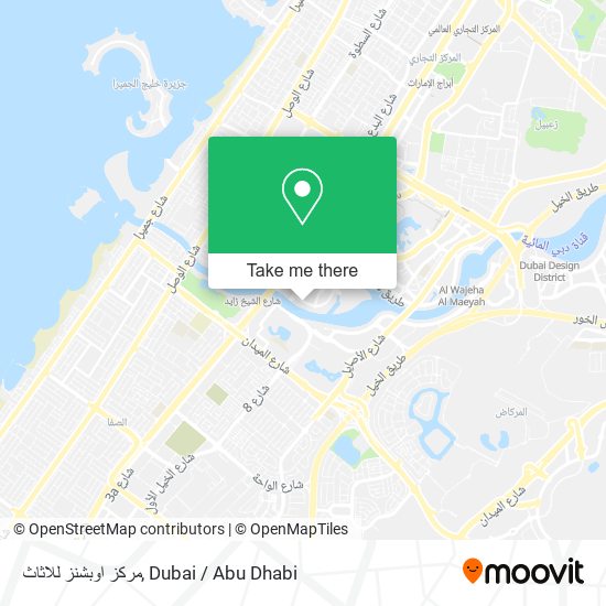 مركز اوبشنز للاثاث map