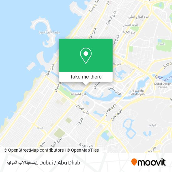 إيماجينالاب الدولية map