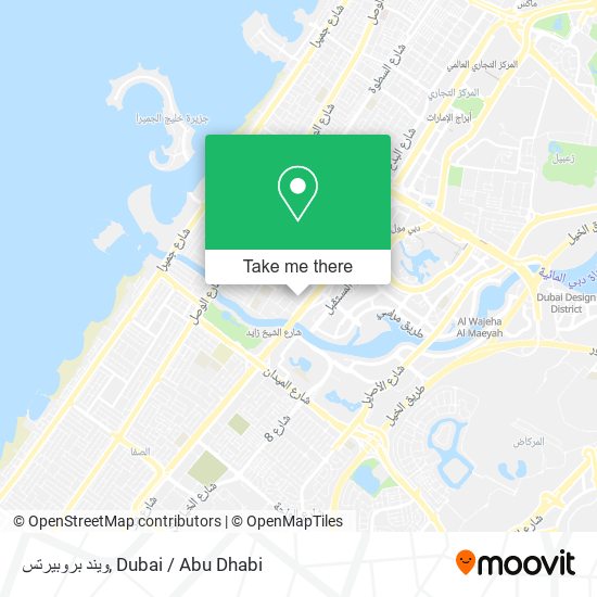 ويند بروبيرتس map