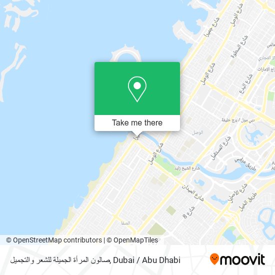 صالون المرأة الجميلة للشعر والتجميل map