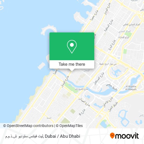 ليت فيتنس ستوديو ش.ذ.م.م map