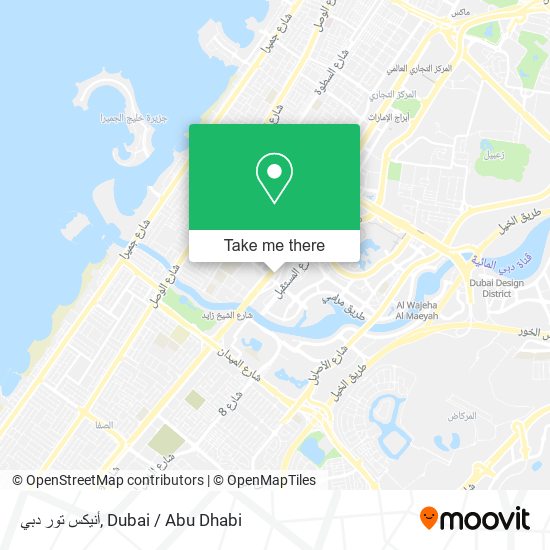 أنيكس تور دبي map