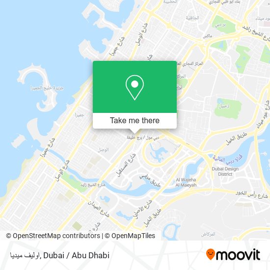 اوليف ميديا map