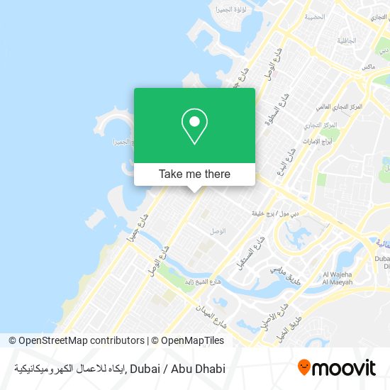 ايكاه للاعمال الكهروميكانيكية map