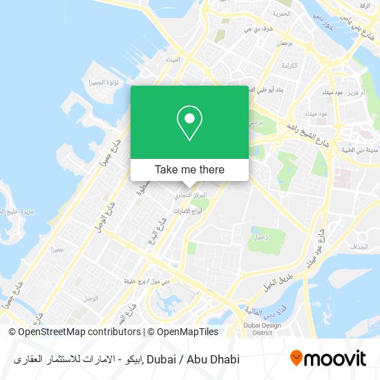 ابيكو - الامارات للاستثمار العقارى map