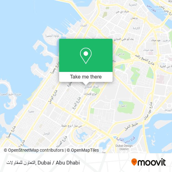 التعاون للمقاولات map