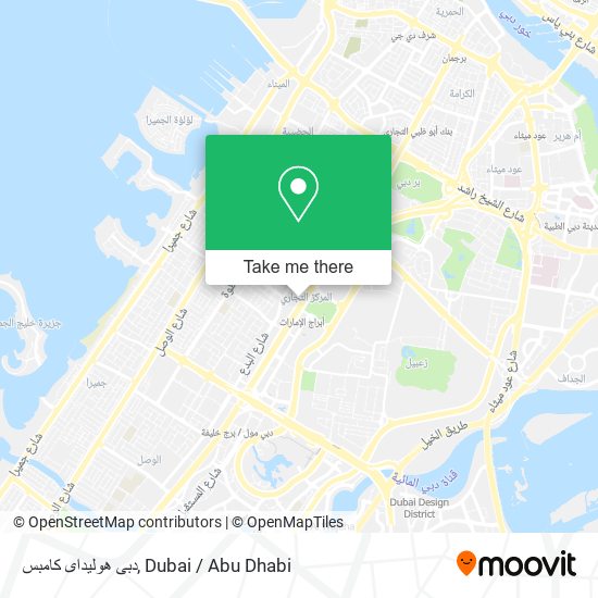 دبى هوليداى كامبس map