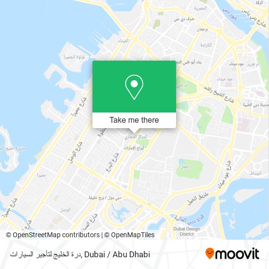 درة الخليج لتأجير السيارات map