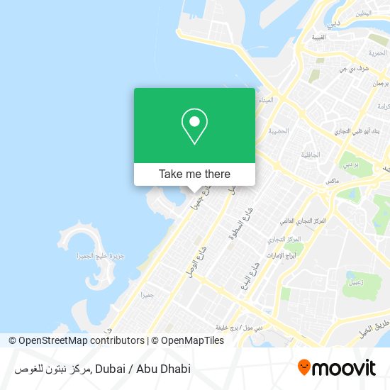 مركز نبتون للغوص map