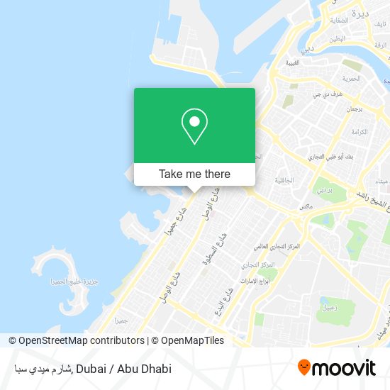 شارم ميدي سبا map