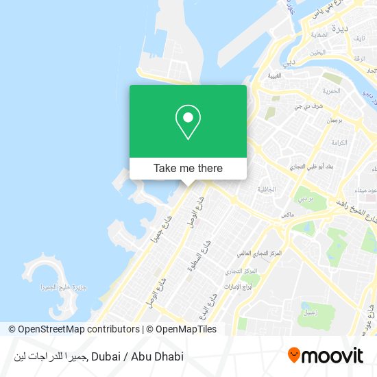 جميرا للدراجات لين map