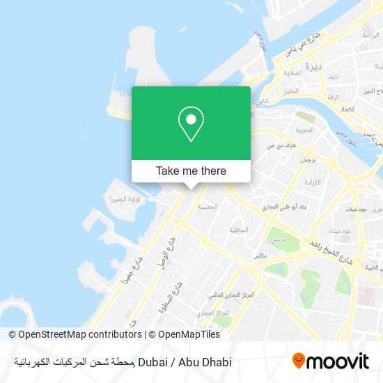 محطة شحن المركبات الكهربائية map