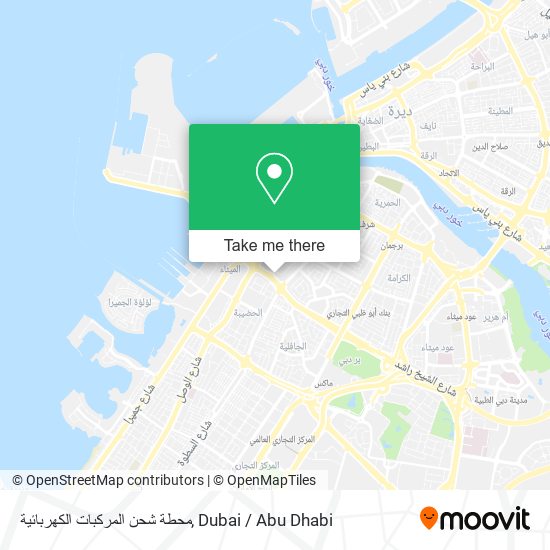 محطة شحن المركبات الكهربائية map