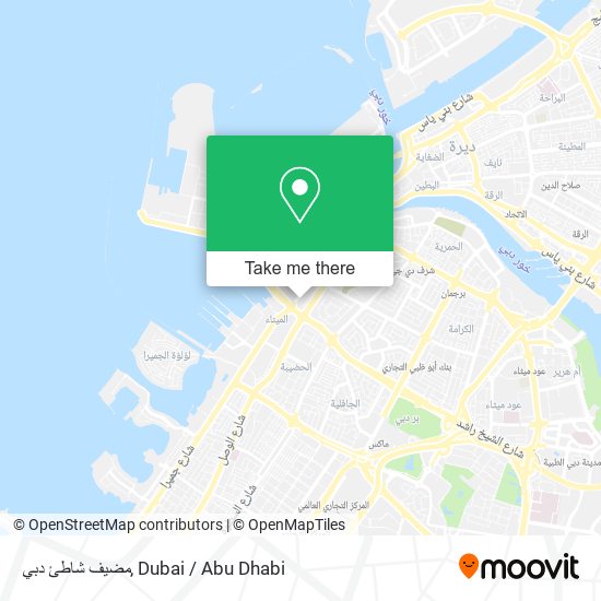 مضيف شاطئ دبي map