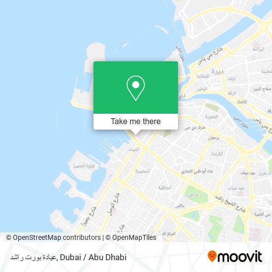 عيادة بورت راشد map