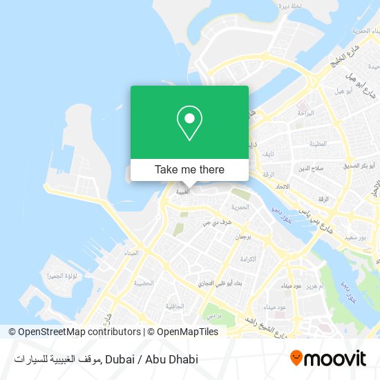 موقف الغبيبية للسيارات map