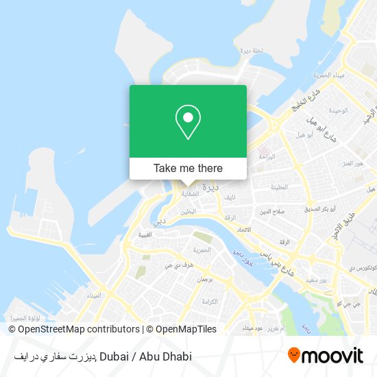 ديزرت سفاري درايف map