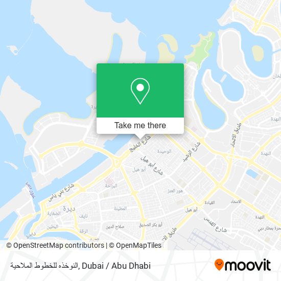 النوخذه للخطوط الملاحية map