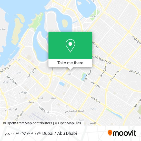 الثريا لمقاولات البناء ذ.م.م map