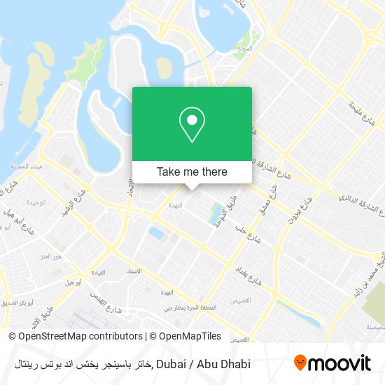 خاتر باسينجر يختس اند بوتس رينتال map