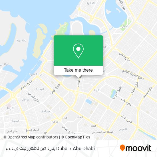 كارد لاين للالكترونيات ش.ذ.م.م map
