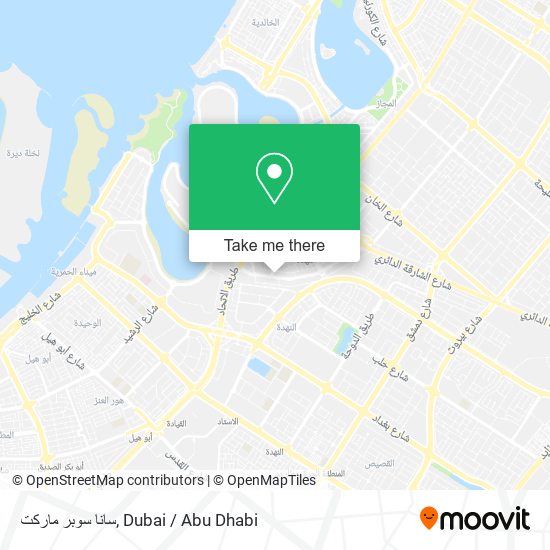 سانا سوبر ماركت map