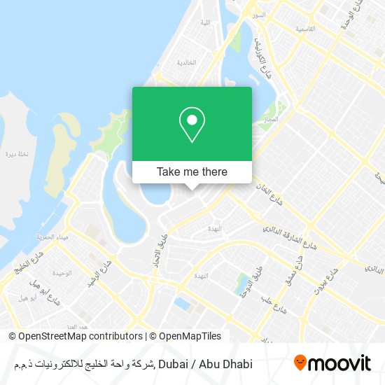 شركة واحة الخليج للالكترونيات ذ.م.م map