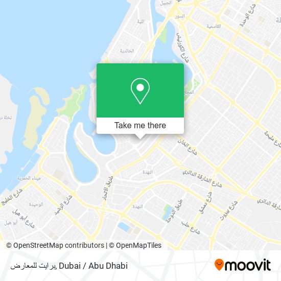 برايت للمعارض map