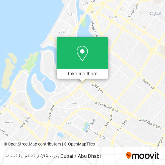 بورصة الإمارات العربية المتحدة map