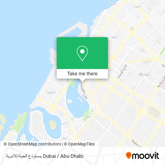 مستودع الحياة للادوية map
